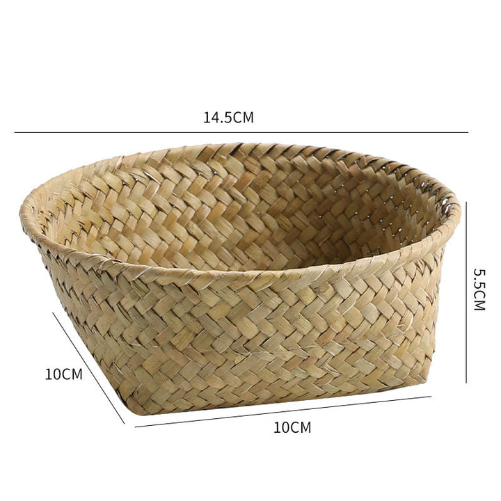 Handmade Natural Fiber Storage Basket Stornfield