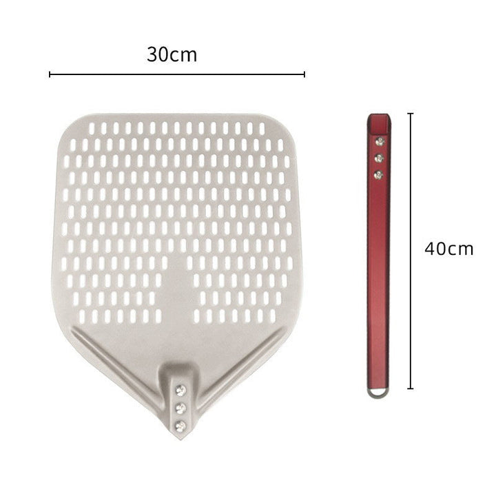 perforated aluminum pizza peel with detachable ergonomic handle Stornfield