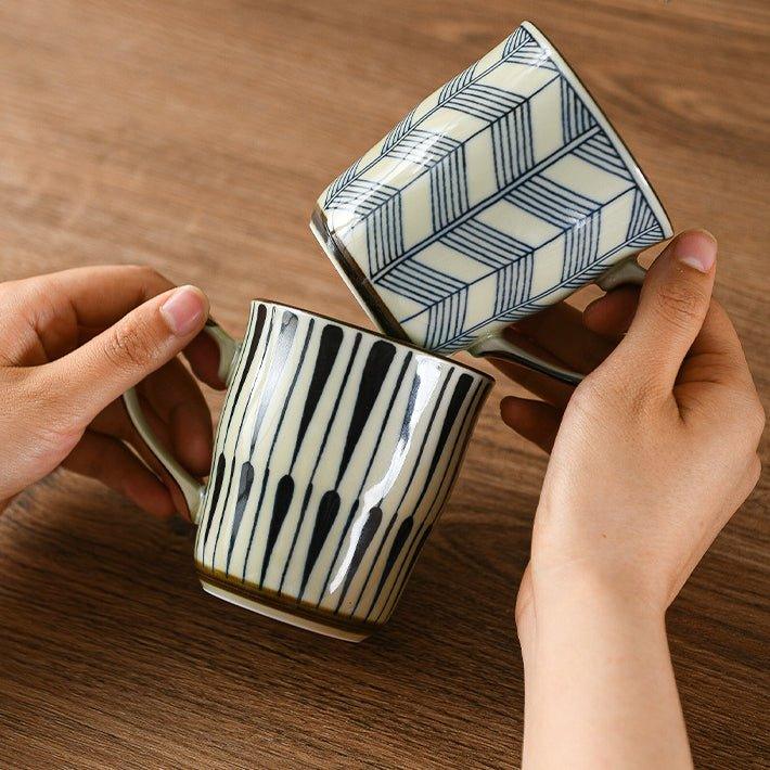 Japanese Handcrafted Ceramic Pattern Themed Tea Cups | Stornfield