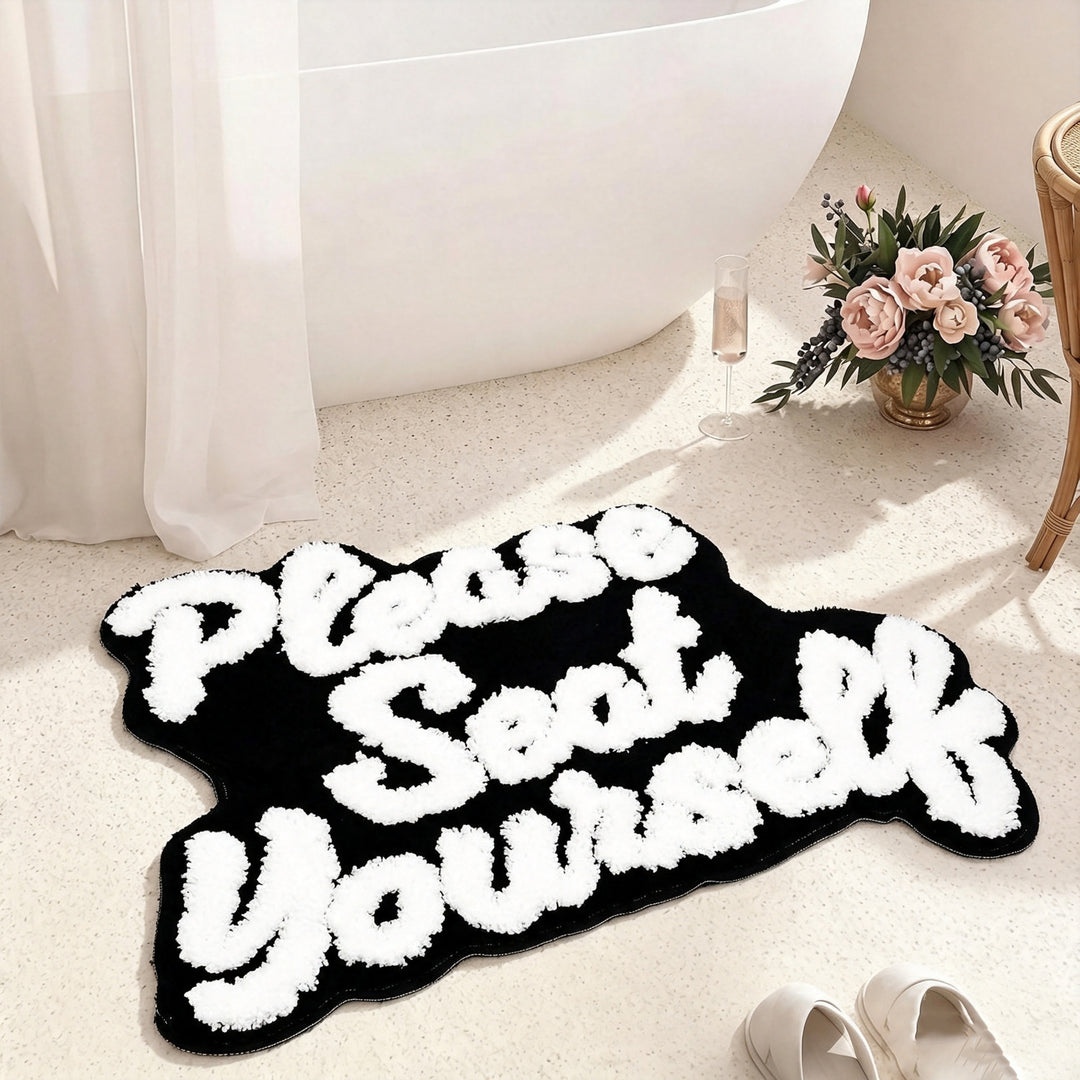 Soft Textured Bathroom Rug