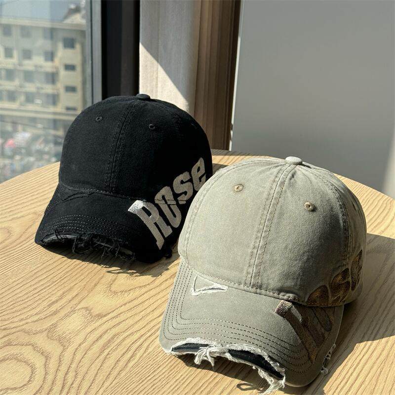 Men's Distressed Cotton Baseball Cap Stornfield 1784270811