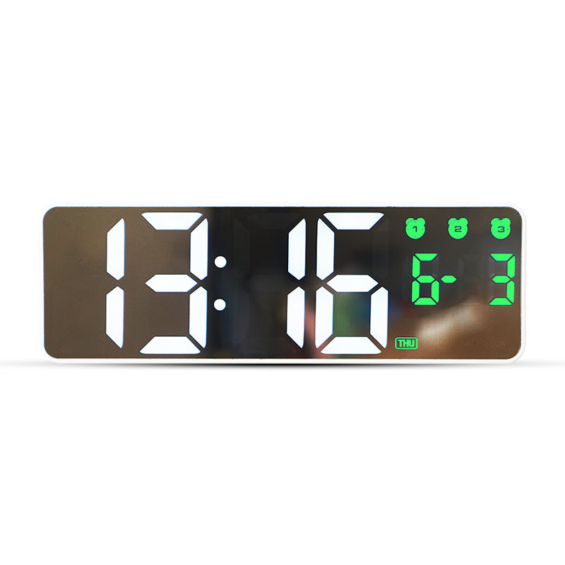Digital alarm clock with large LED display and multifunctional features Stornfield