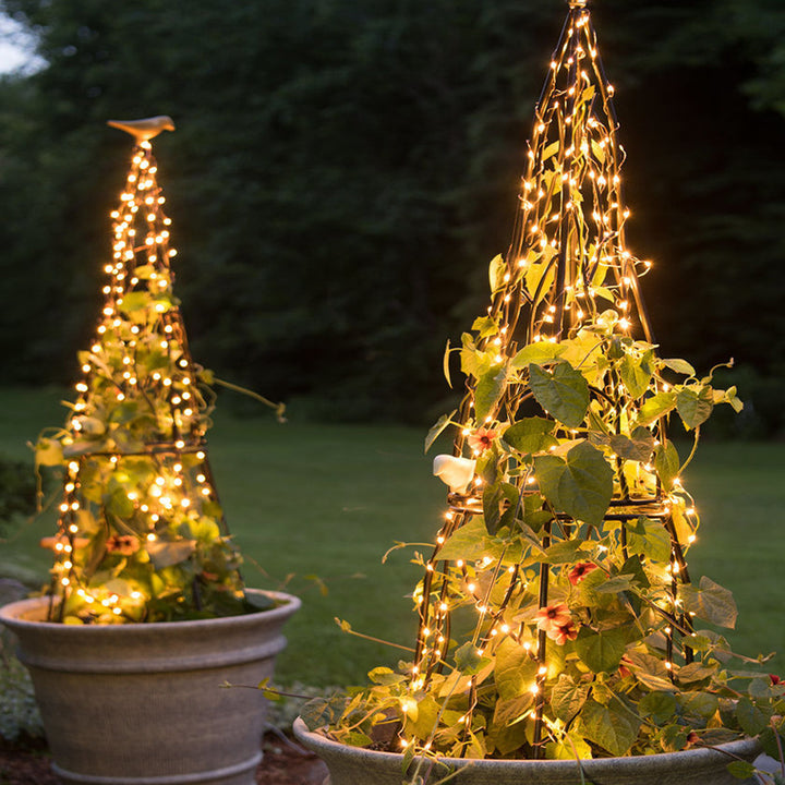 Ultra-Flexible Solar Micro-LED Fairy String Lights With Waterproof Ground-Mount Panel Stornfield