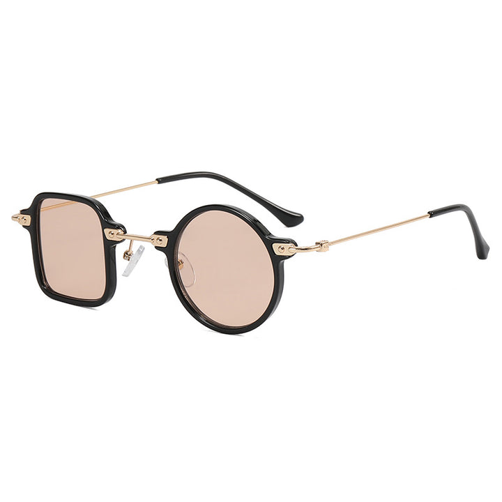 Ladies elegant round hybrid glasses with square design Stornfield