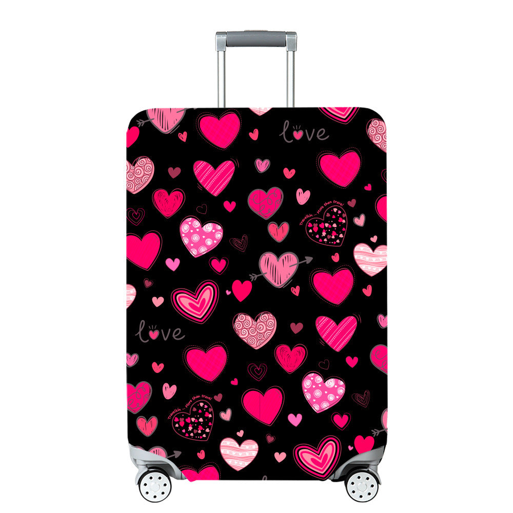 Unisex Hard Shell Travel Suitcase with Creative Travel Motif Stornfield