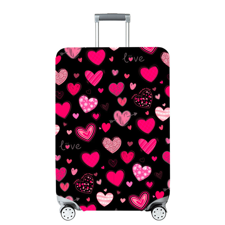 Unisex Hard Shell Travel Suitcase with Creative Travel Motif Stornfield