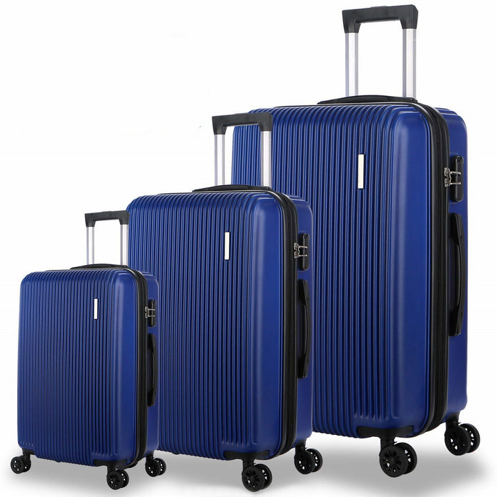 Unisex Three-Piece Expandable Hard Shell Luggage Set Stornfield