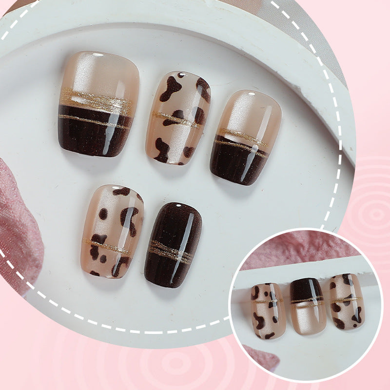 Contemporary Patterned Press-On Nail Art Set Stornfield