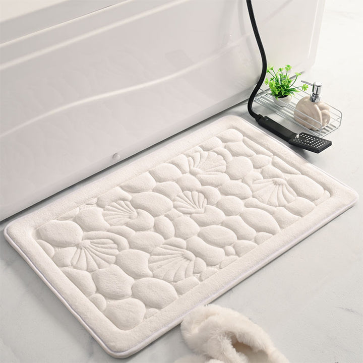Coastal Pebble Design Bath Mat Stornfield