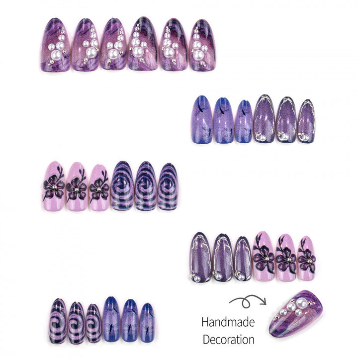 Artistic Designer Press-On Nails