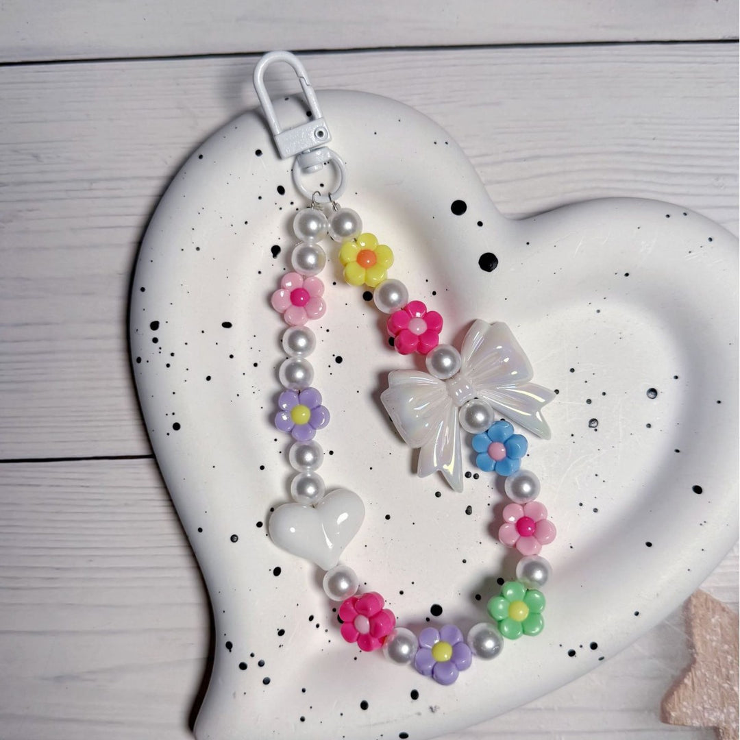 Decorative Floral Beaded Keychain Stornfield