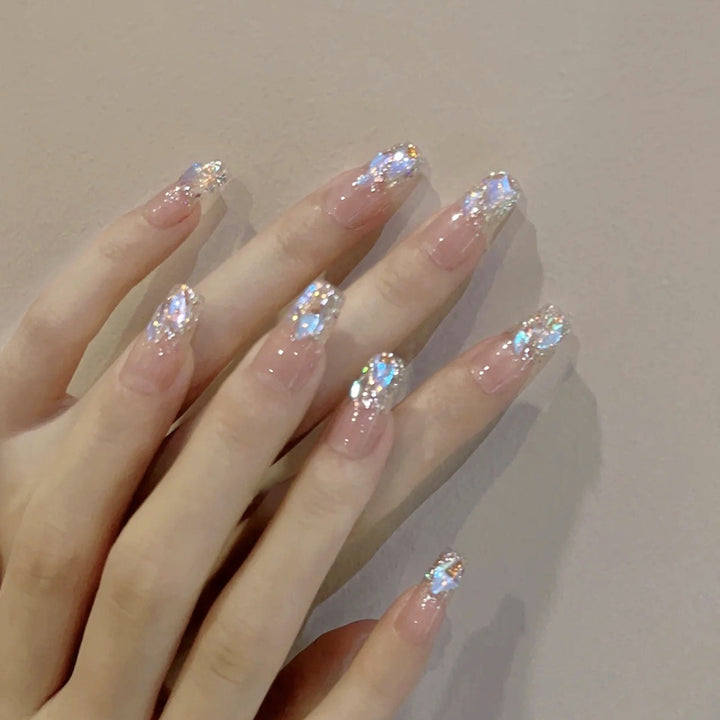 Glamorous nail art with holographic accents Stornfield