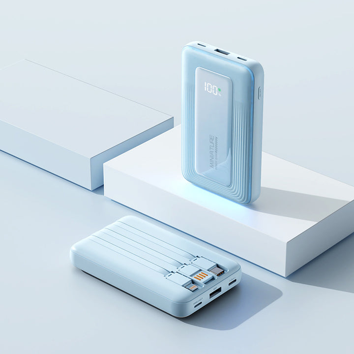 Portable power bank with digital capacity display and two USB ports Stornfield