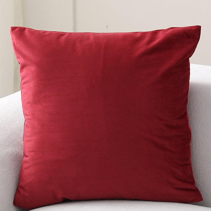 Decorative velvet cushion with soft filling