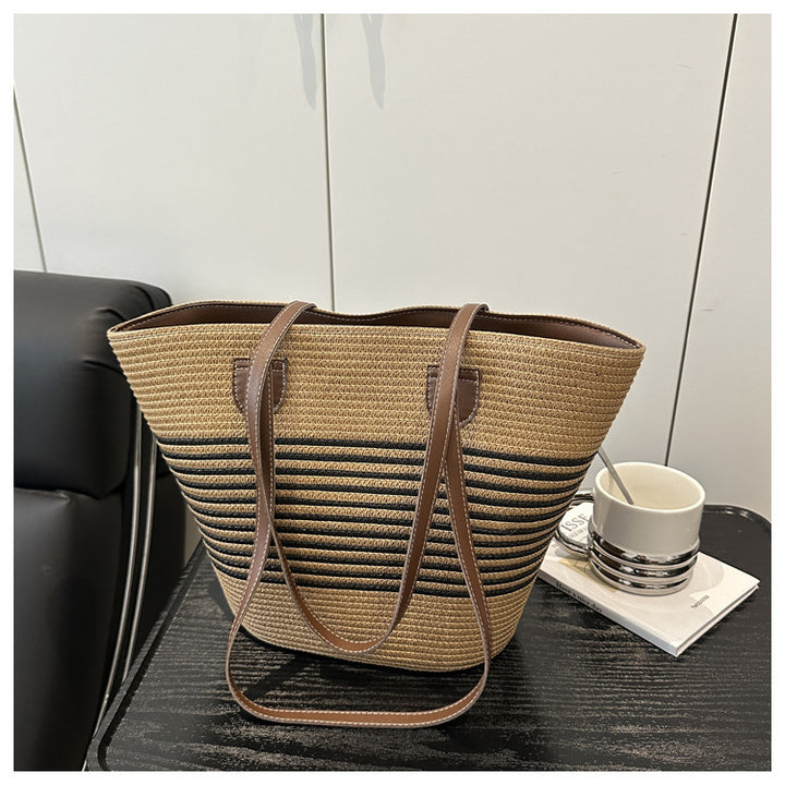 Stylish Straw Beach Tote Bag Stornfield