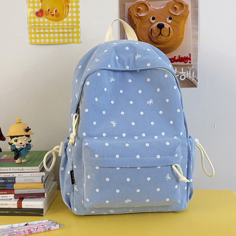 Casual Polka Dot Patterned Backpack Stornfield