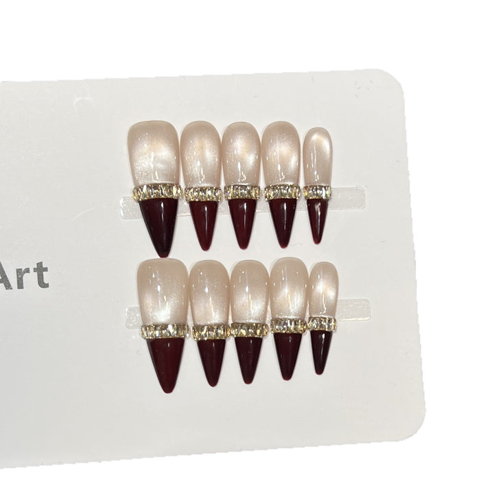 Elegant Stiletto Nail Art Set