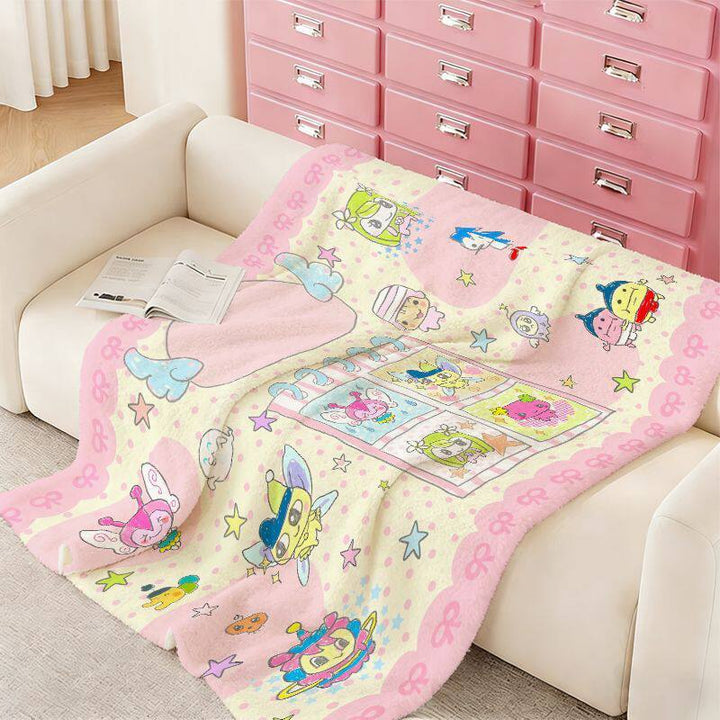 Cartoon-Themed Cozy Blanket