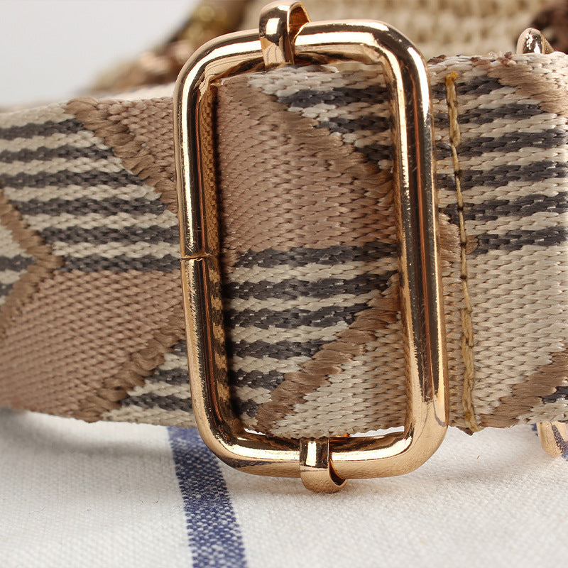 Braided Shoulder Bag with Modern Tassel and Adjustable Carrying Strap Stornfield