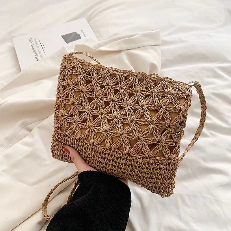 Crocheted Shoulder Bag Made of Natural Material Stornfield
