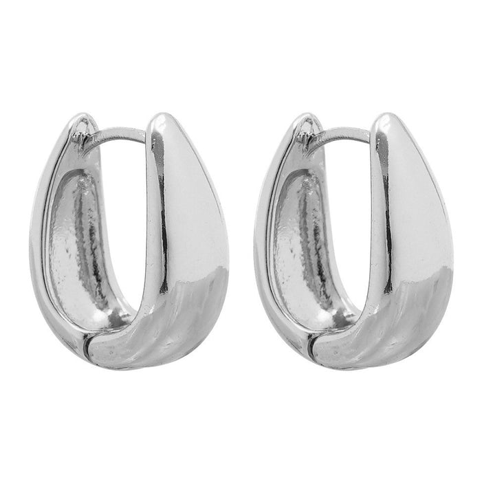 Sleek Curved Huggie Earrings Stornfield