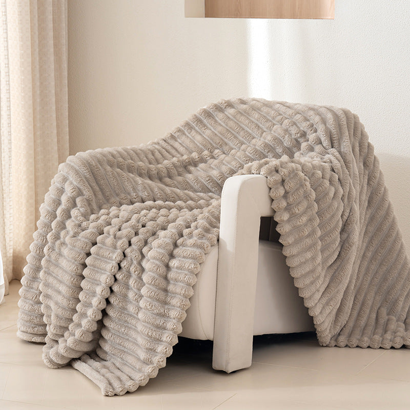 Textured Plush Throw Blanket Stornfield