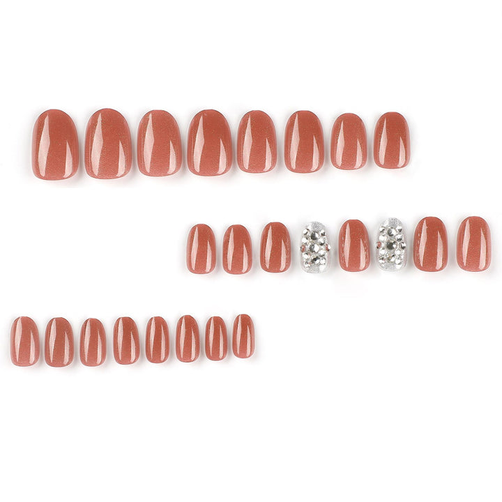 Artistic acrylic nails with glitter accents Stornfield
