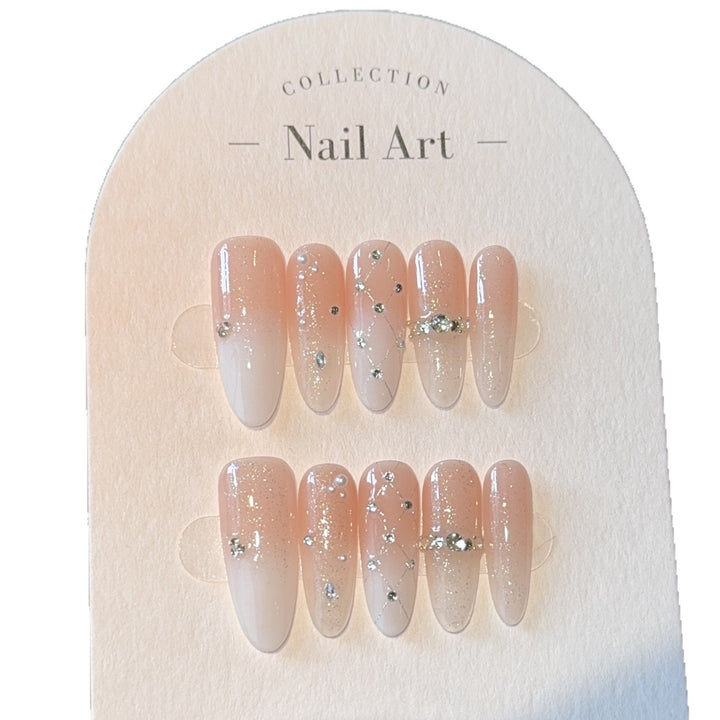 Artificial nails with elegant ombre effect Stornfield