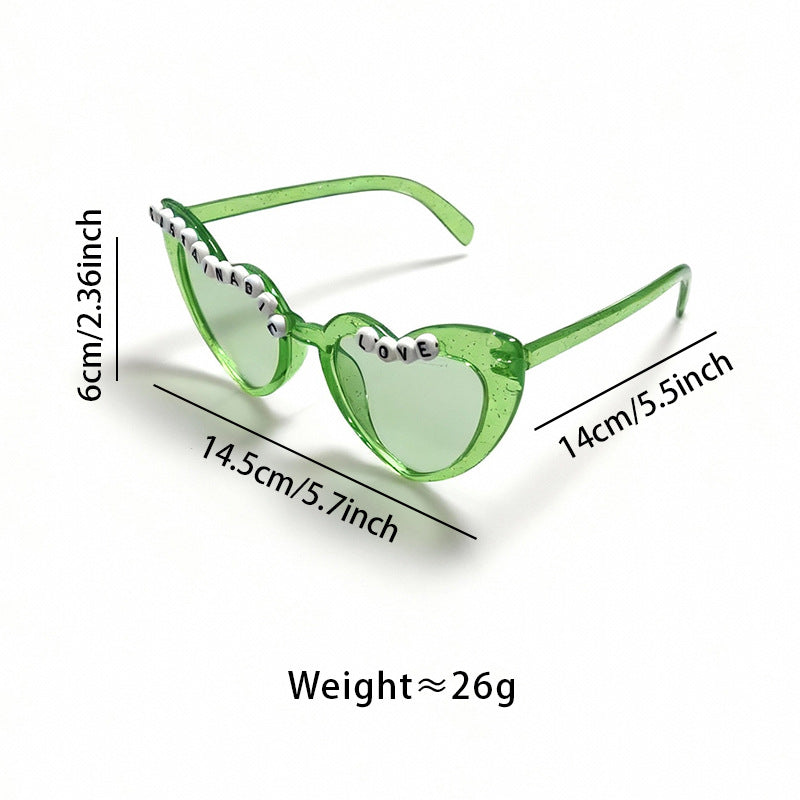 Playful Cat-Eye Sunglasses with Bead Accents Stornfield