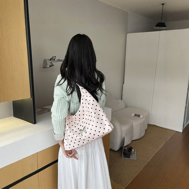 Playful Polka Dot Hobo Handbag