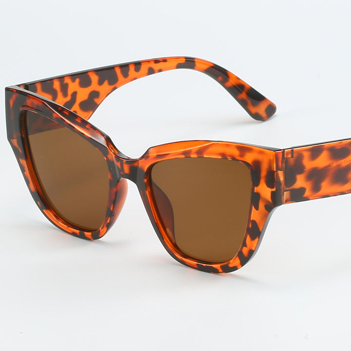 Women's Cat Eye Sunglasses with extravagant Leopard Print Stornfield
