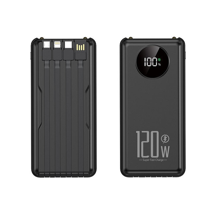 Portable high-performance power bank with intelligent cable management Stornfield
