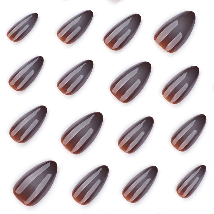 Artful nail extensions in elegant banana design Stornfield