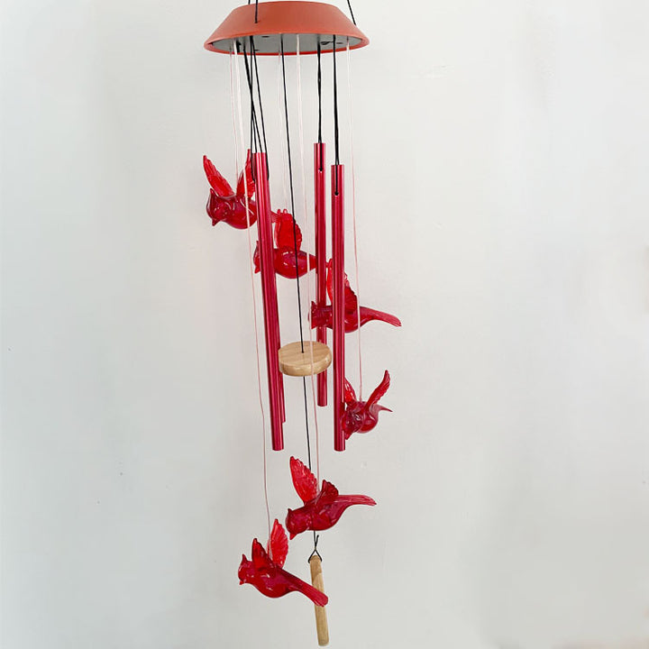 LED Solar Butterfly Wind Chime Garden Hanging Light Stornfield