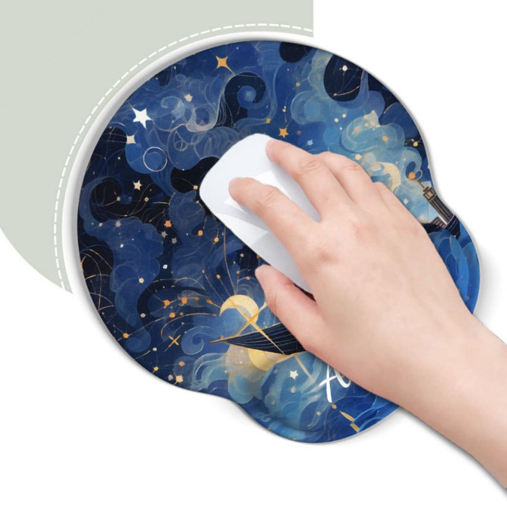 Artistic Nebula-Themed Mouse Pad Stornfield