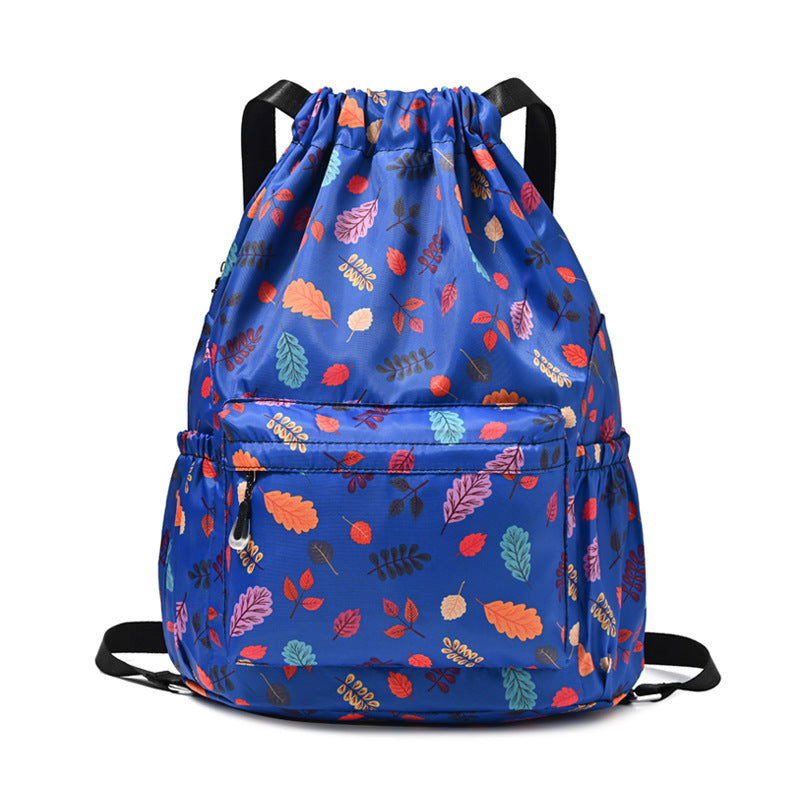 Drawstring Elephant Print Backpack Stornfield