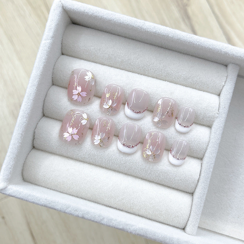 Floral Press-On Nail Set