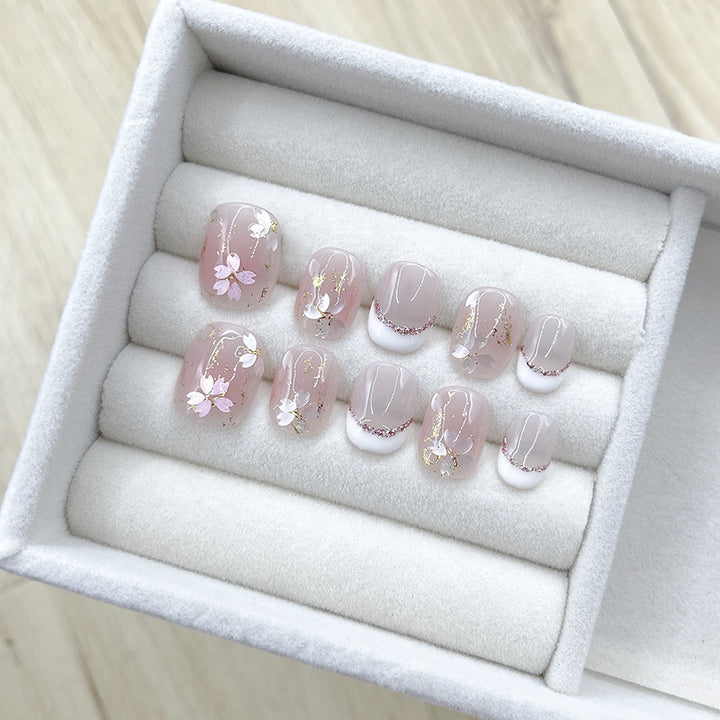 Floral Press-On Nail Set