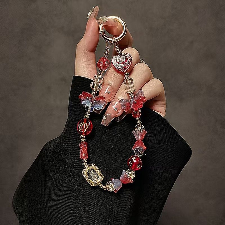 Decorative Bead Charm Keychain Holder Stornfield