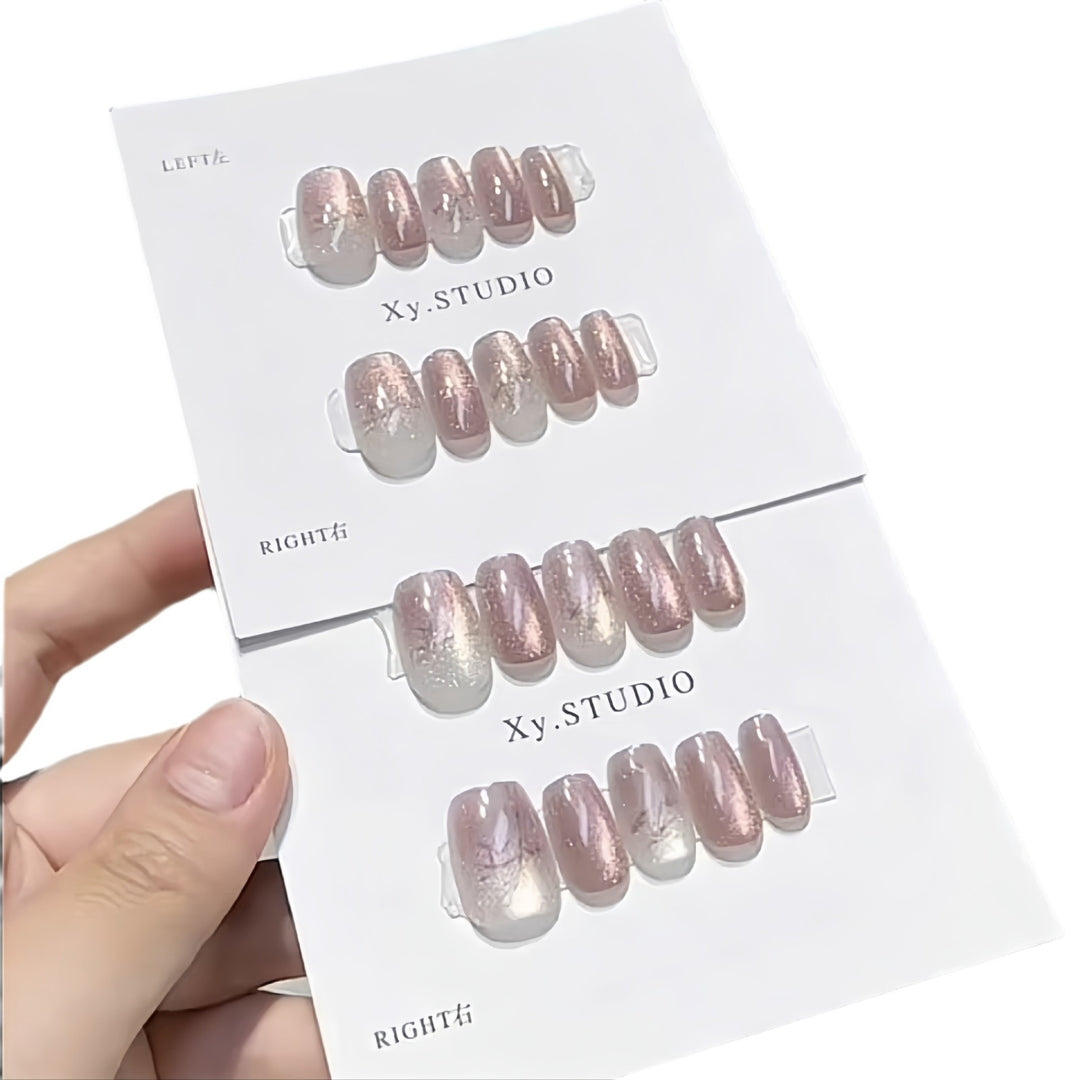 Glossy Ombre Press-On Nail Set Stornfield
