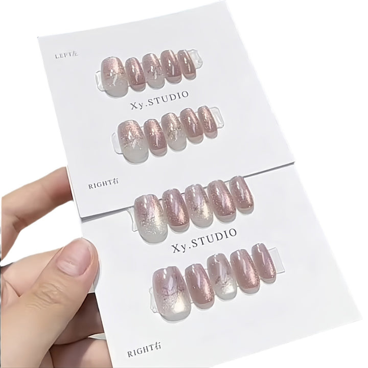 Glossy Ombre Press-On Nail Set Stornfield