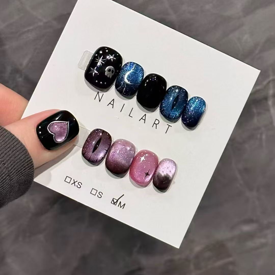 Cute Character Press-On Nail Art Set Stornfield