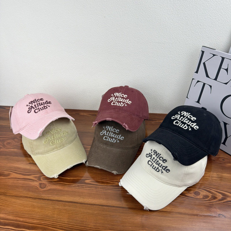Men's Distressed Cotton Baseball Cap Stornfield 1784270476
