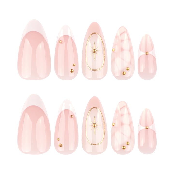 Elegant artificial nails with lustrous accents Stornfield