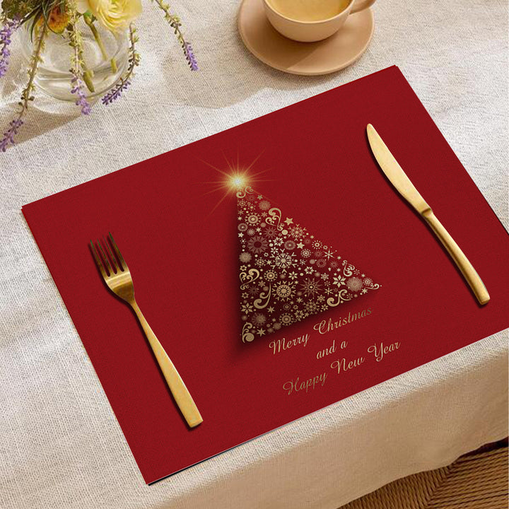 Festive Christmas-Themed Table Placemats