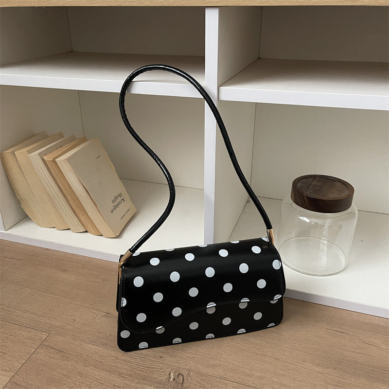 Elegant Polka Dot Evening Handbag