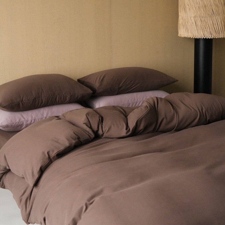 Premium Cotton Sateen Duvet Cover Set with Breathable Silky Finish