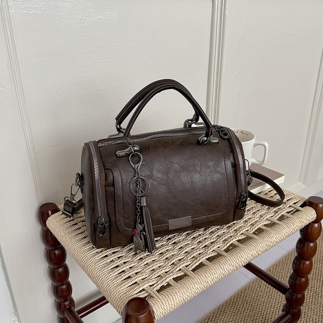 Leather Handheld Satchel