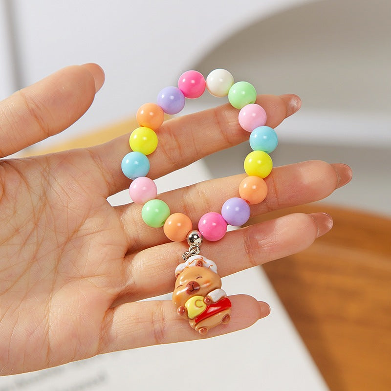 Colorful children's bracelet with crafted pendant Stornfield