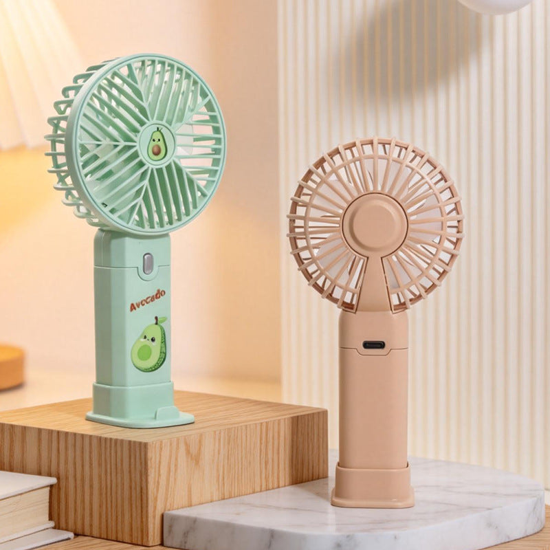 Women's portable USB table fan with built-in battery Stornfield